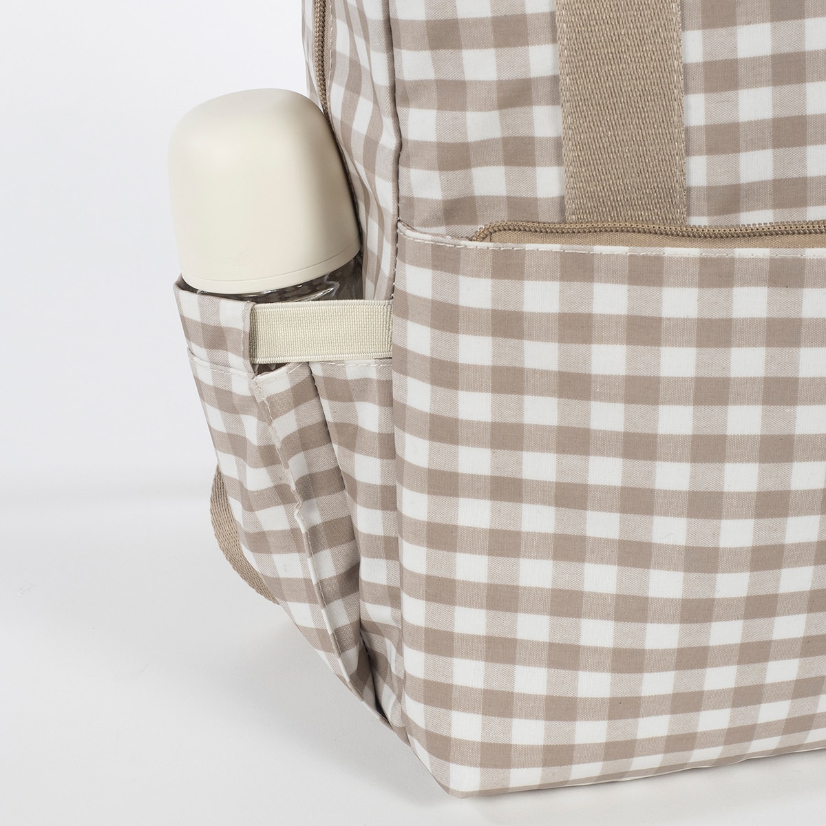 Mochila Walking Mum Caetana Verde Beige-9