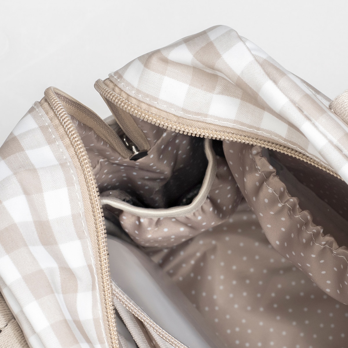Mochila Walking Mum Caetana Verde Beige-14