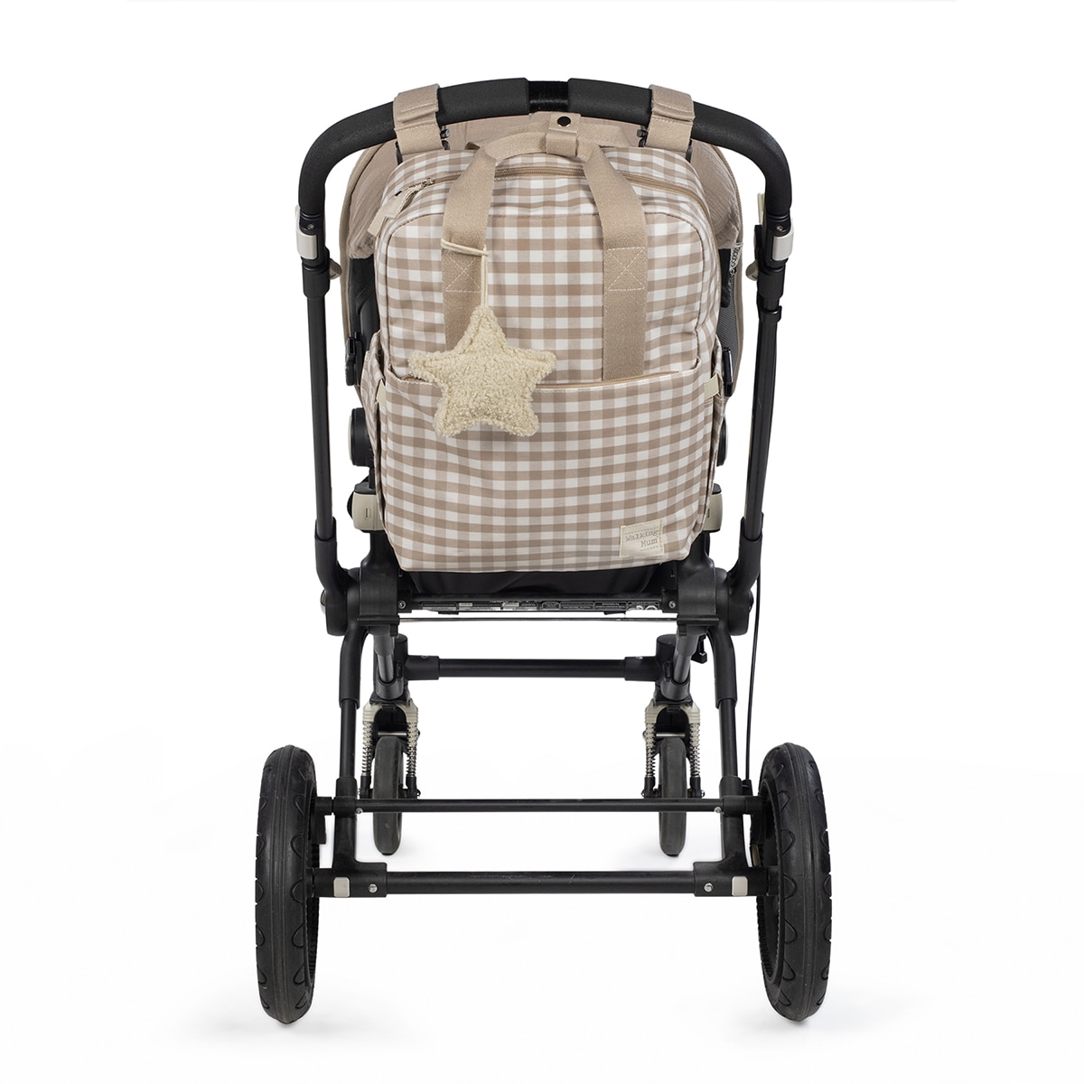 Mochila Walking Mum Caetana Verde Beige-16