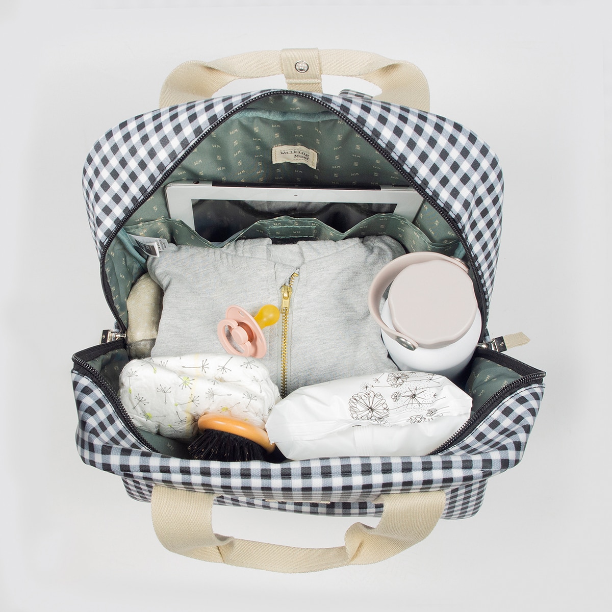 Mochila I Love Vichy Preto-12