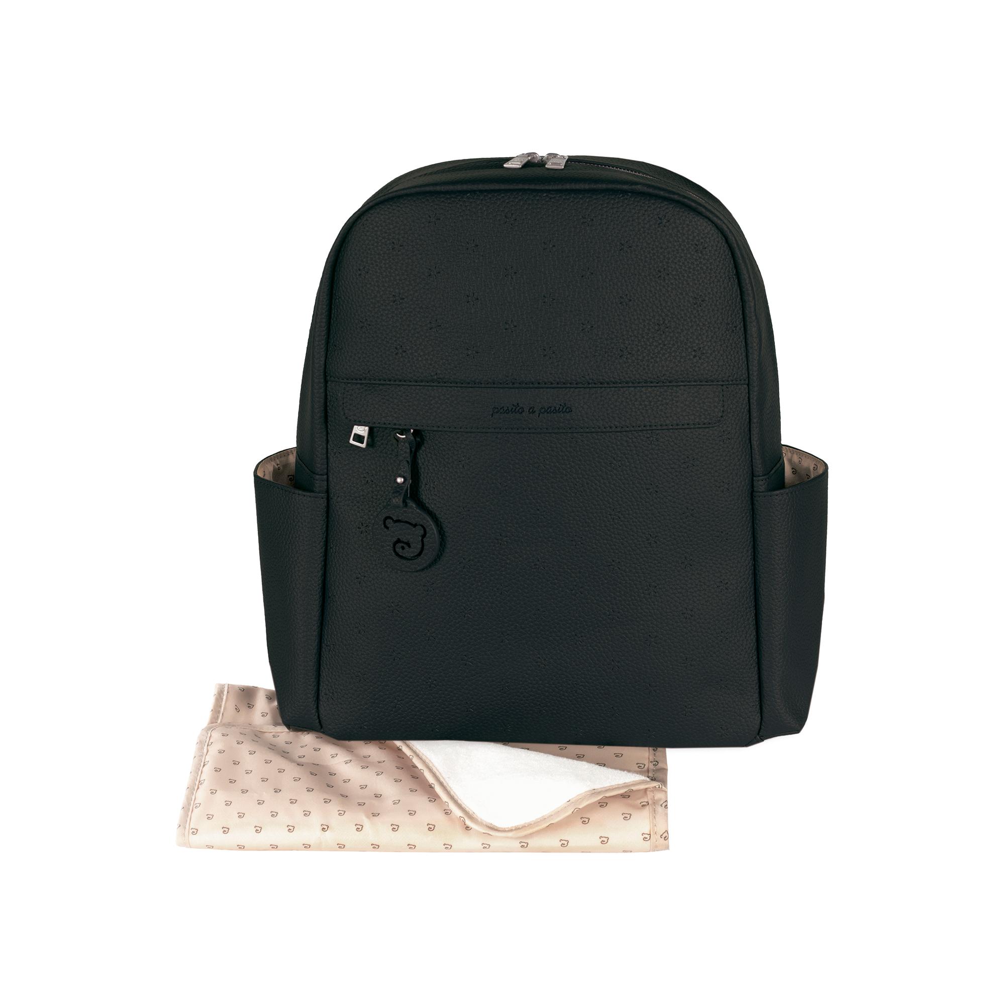 Mochila Paseo Pasito a pasito London - Negro Negro-1