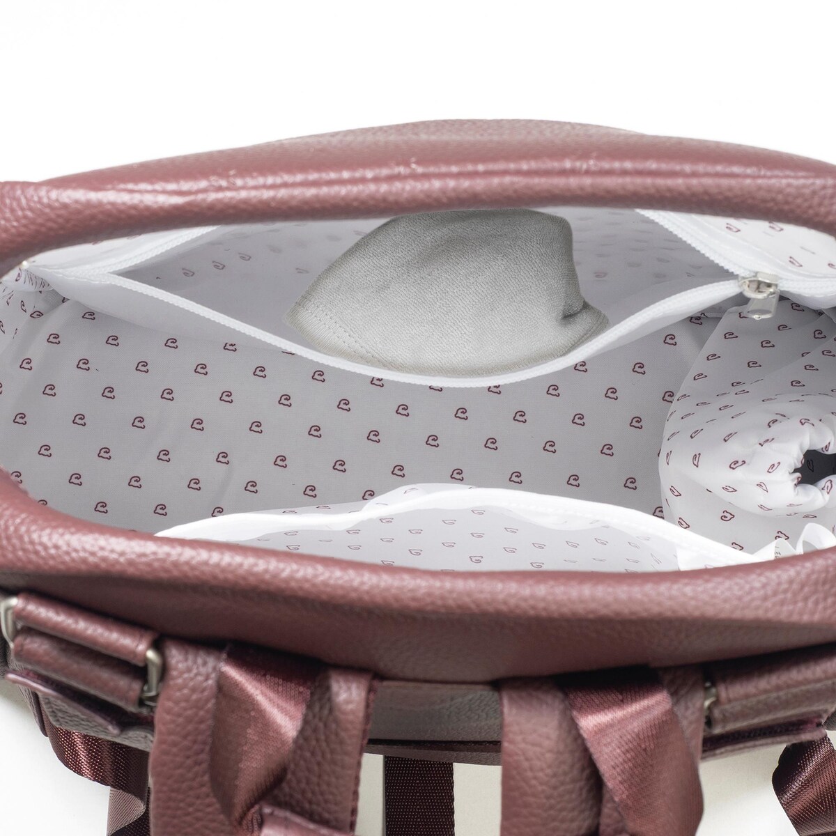 Mochila Paseo Pasito a pasito London Granate-10