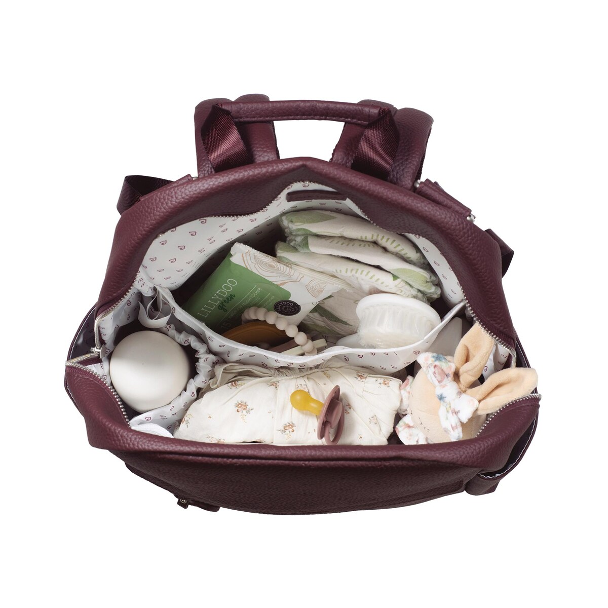 Mochila Paseo Pasito a pasito London Granate-13