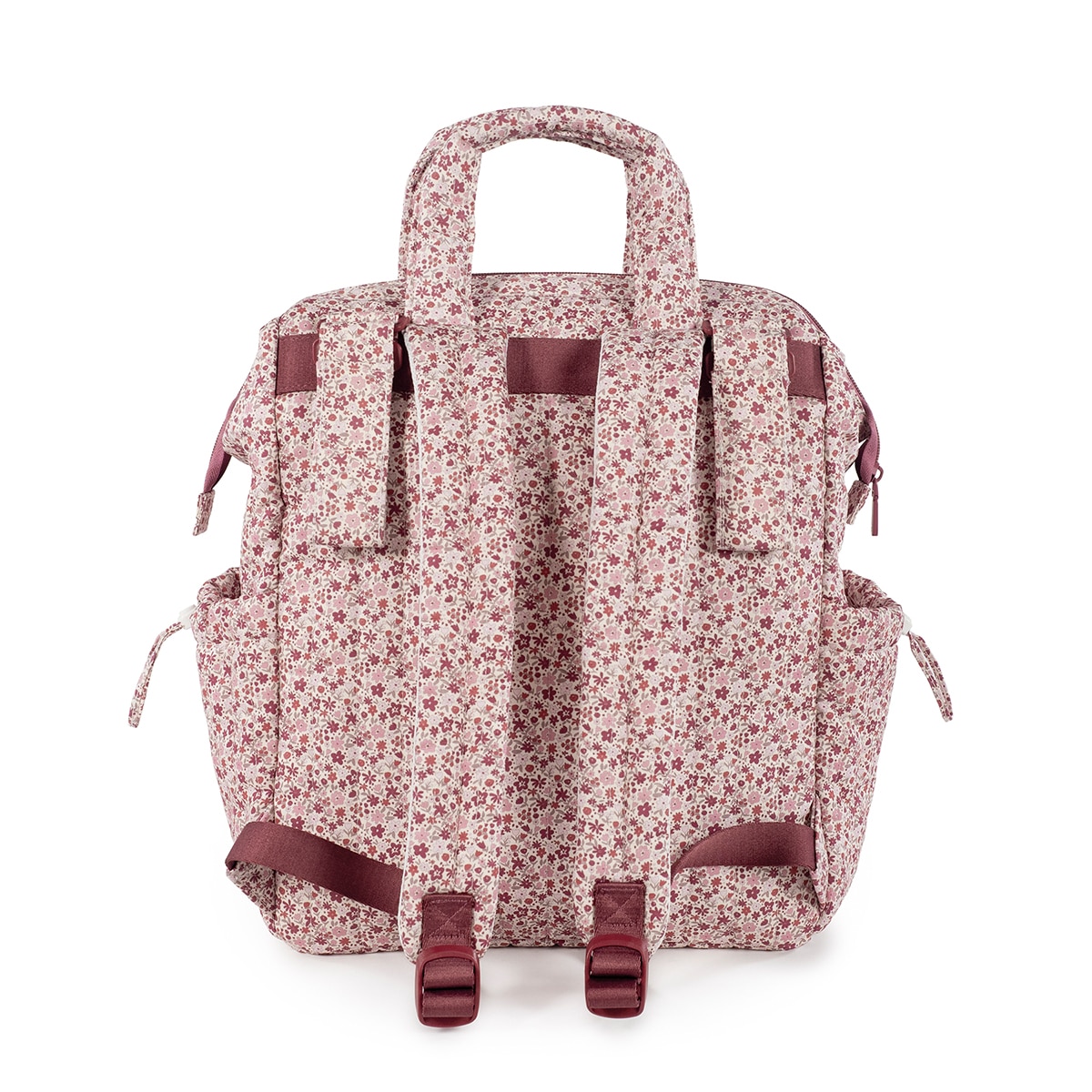 Mochila Paseo Pasito a pasito Cherry - Flores Flores-5