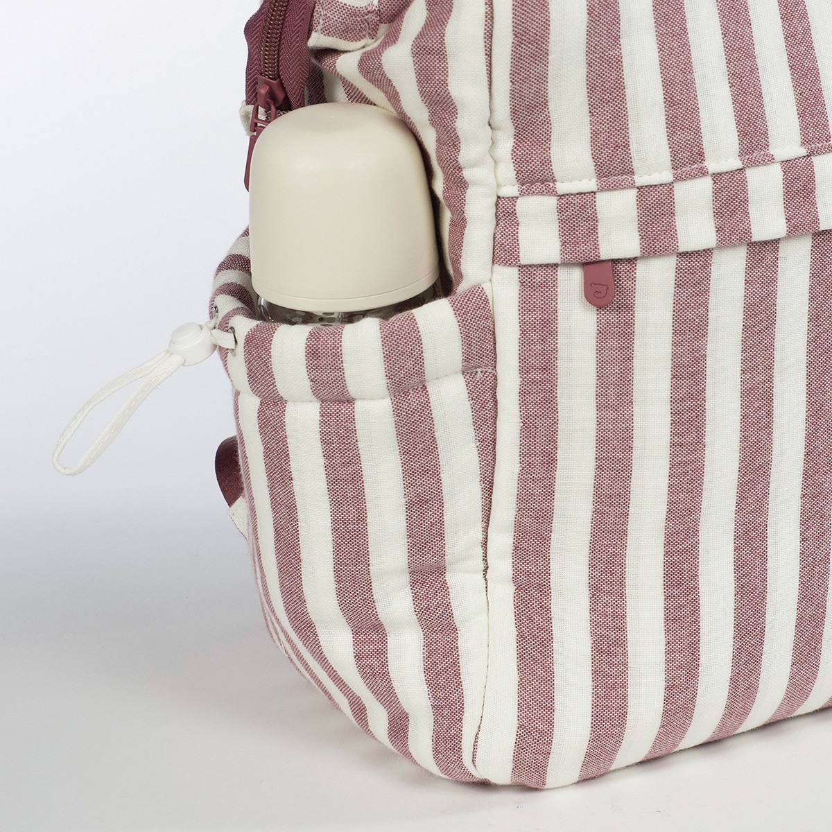 Mochila Paseo Pasito a pasito Cherry - Rayas Rayas-6