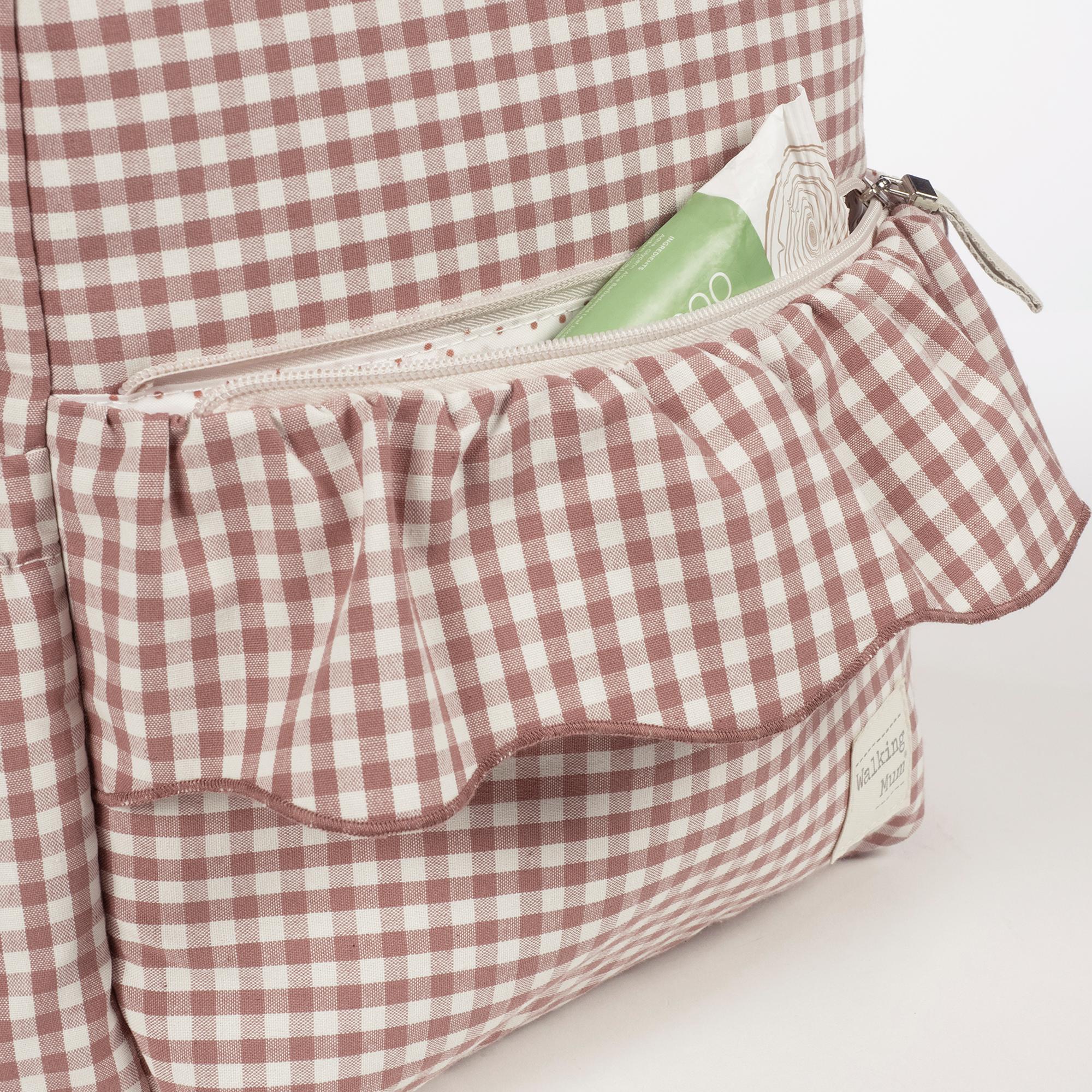Mochila Praliné Vichy Moka - Teja Teja-6