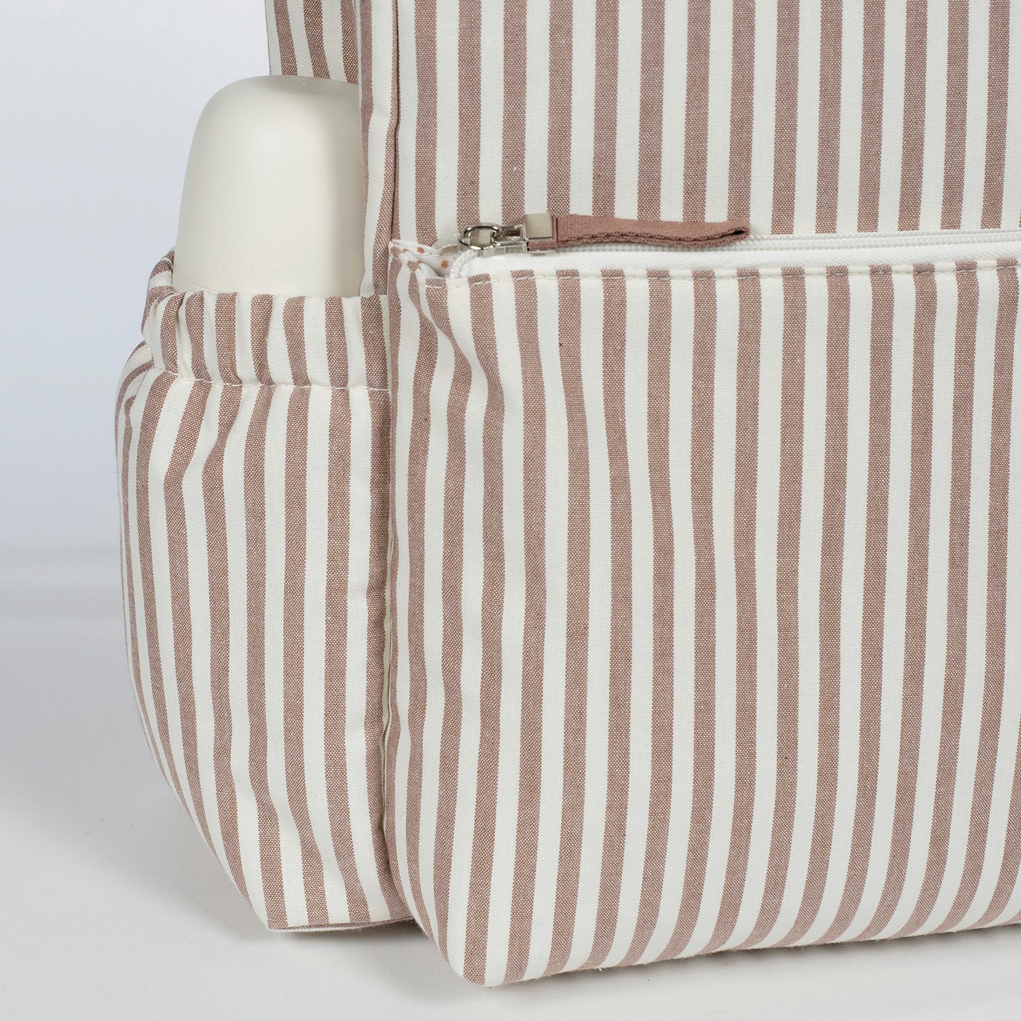 Mochila Praliné Riscas Moka Telha-7