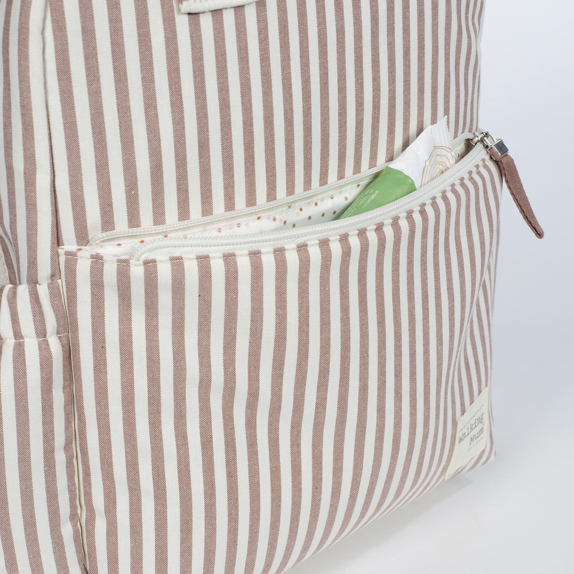 Mochila Praliné Riscas Moka Telha-8
