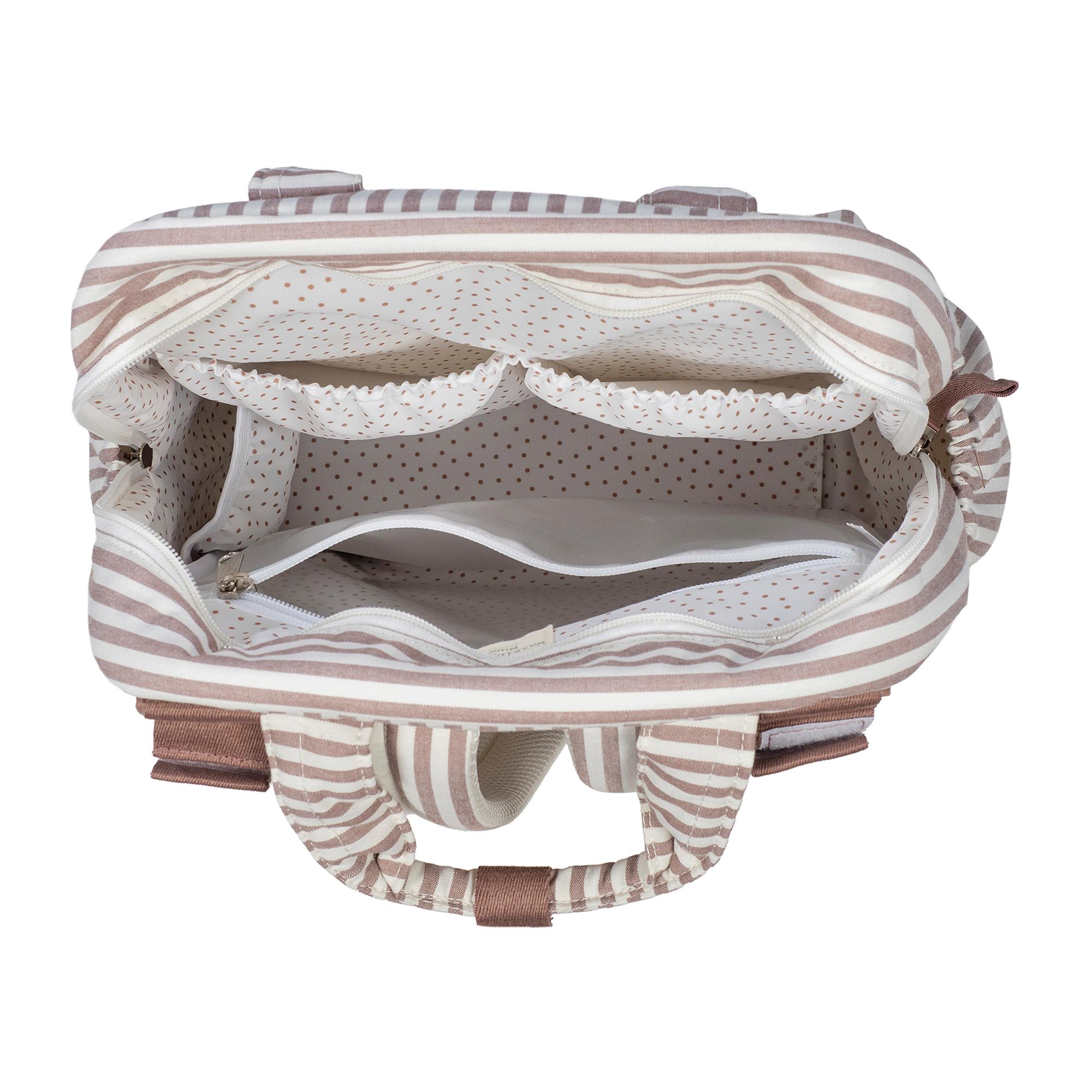 Mochila Praliné Riscas Moka Telha-9