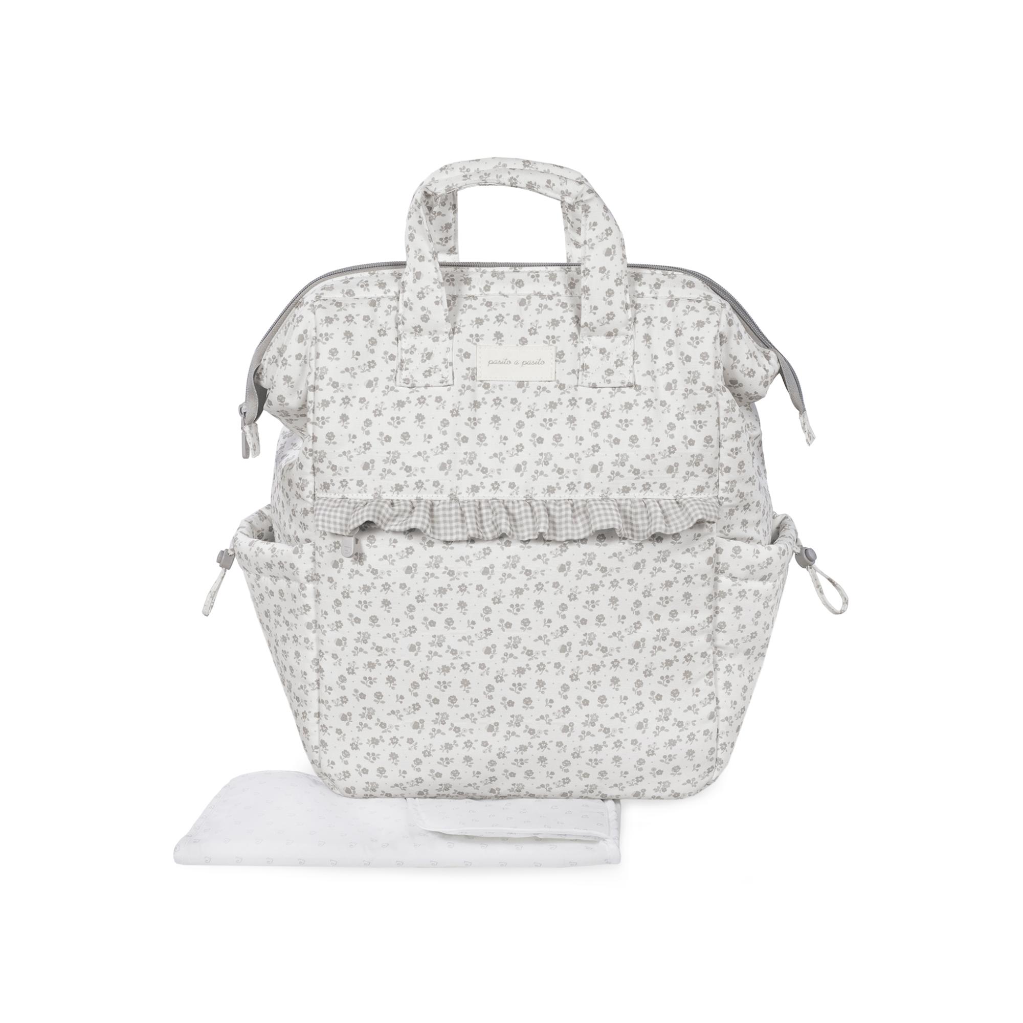 Imagem 0 de Mochila Little Bloom Flor Cinzento