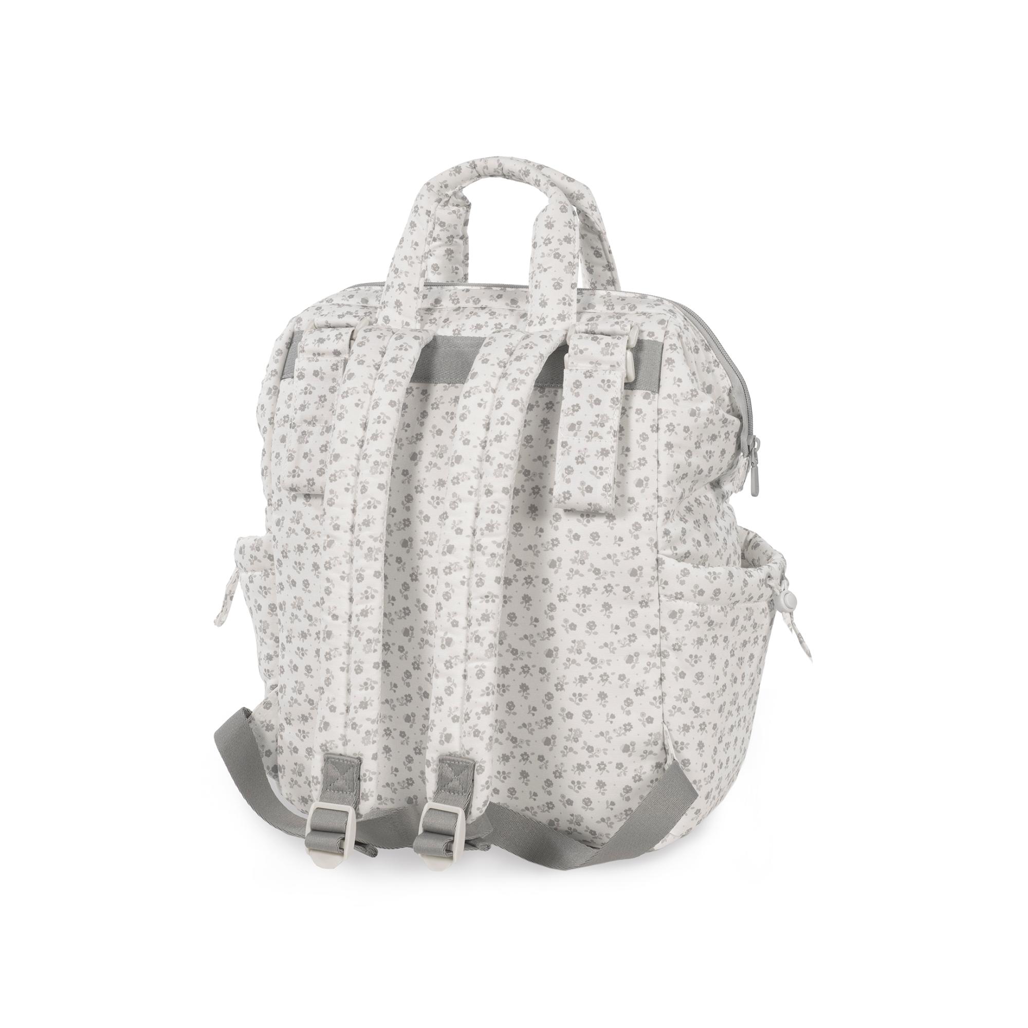 Mochila Little Bloom Flor Cinzento Cinzento-claro-5