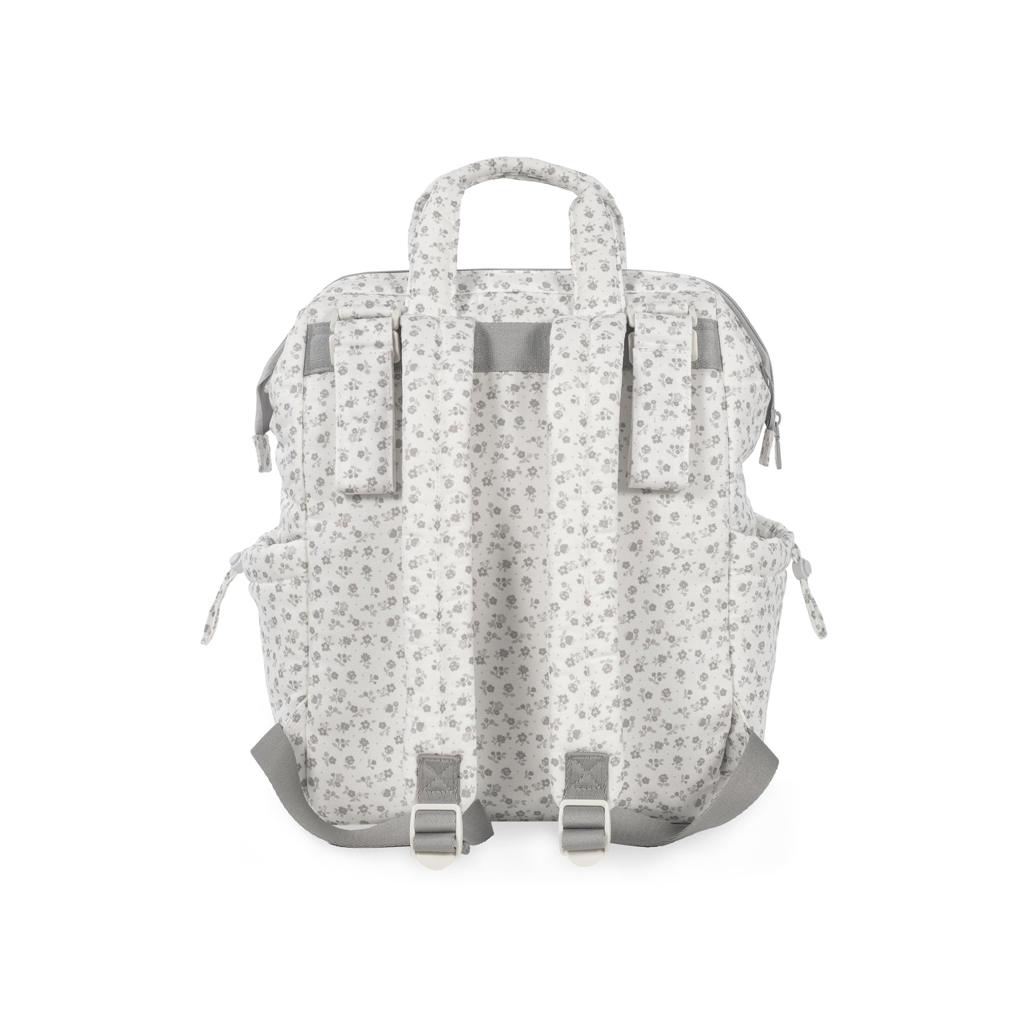 Mochila Little Bloom Flor Cinzento Cinzento-claro-6