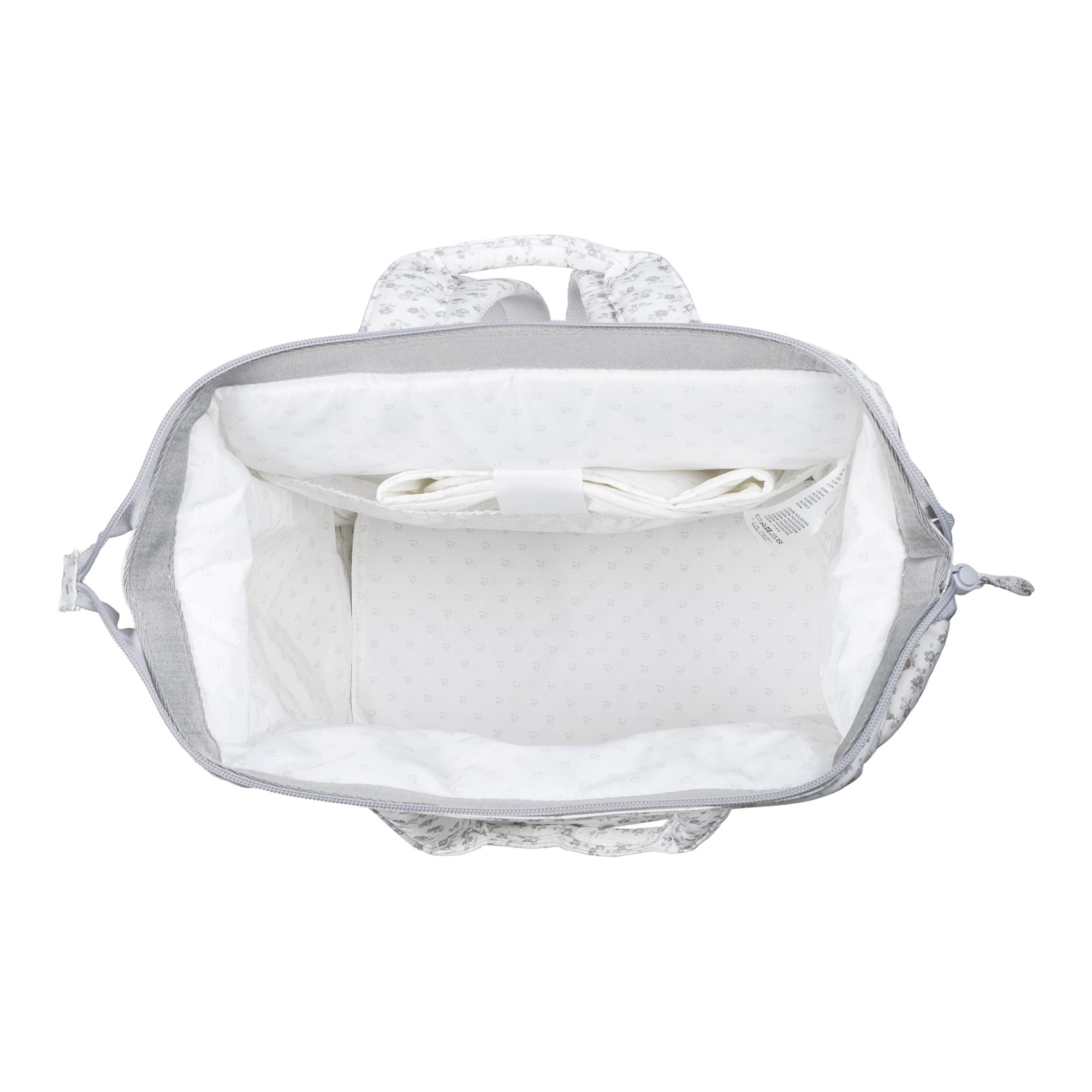 Mochila Little Bloom Flor Cinzento Cinzento-claro-9