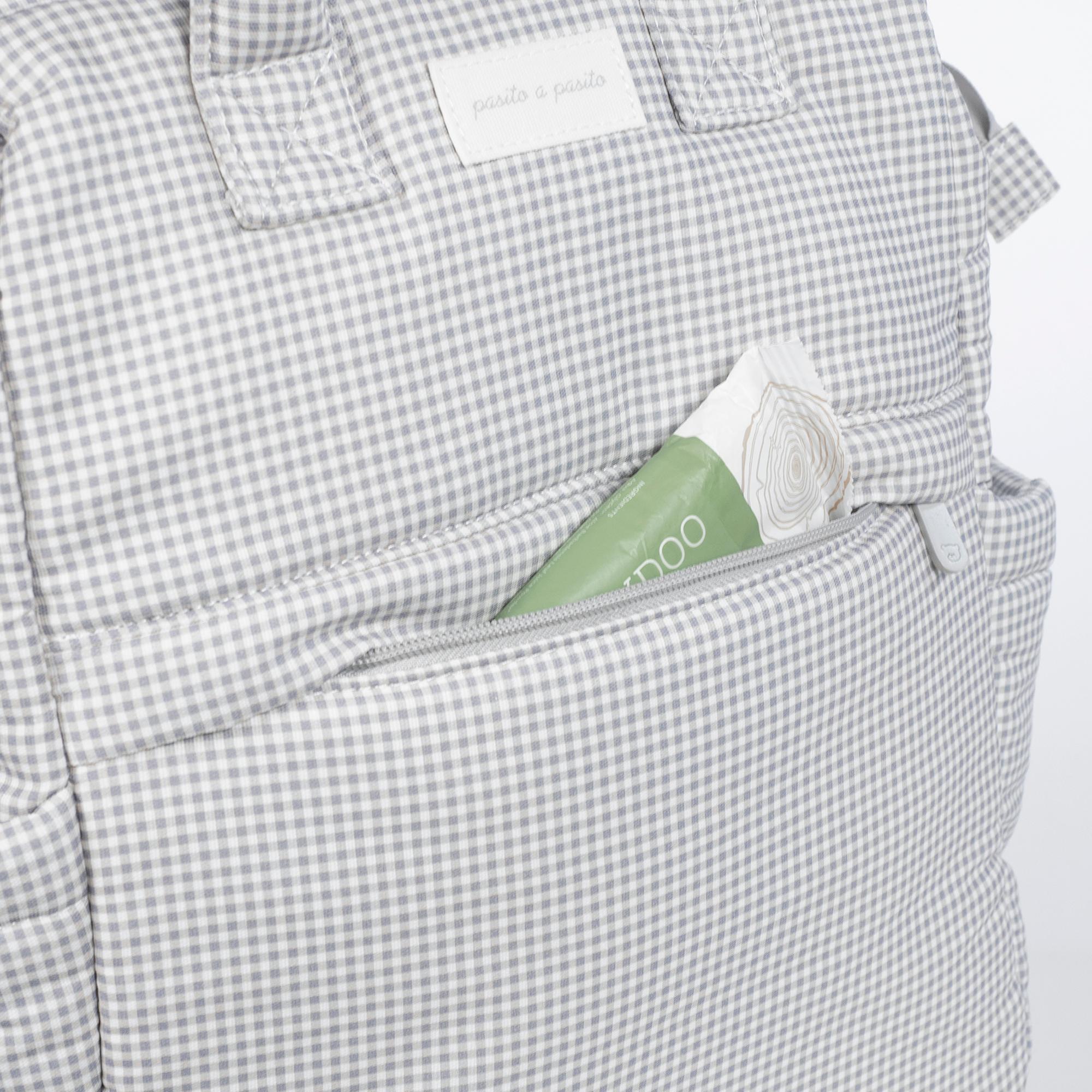 Mochila Little Bloom Vichy Cinzento Cinzento-claro-8