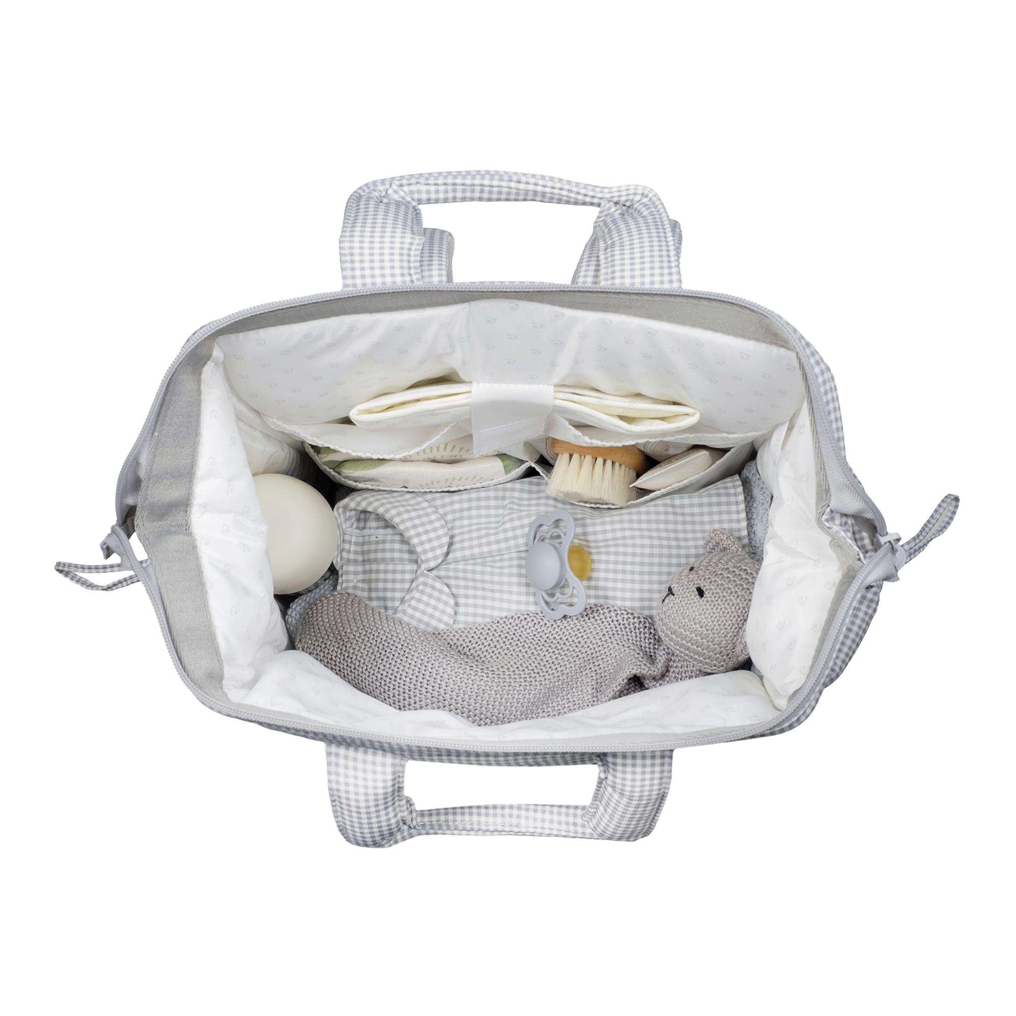 Mochila Little Bloom Vichy Cinzento Cinzento-claro-10