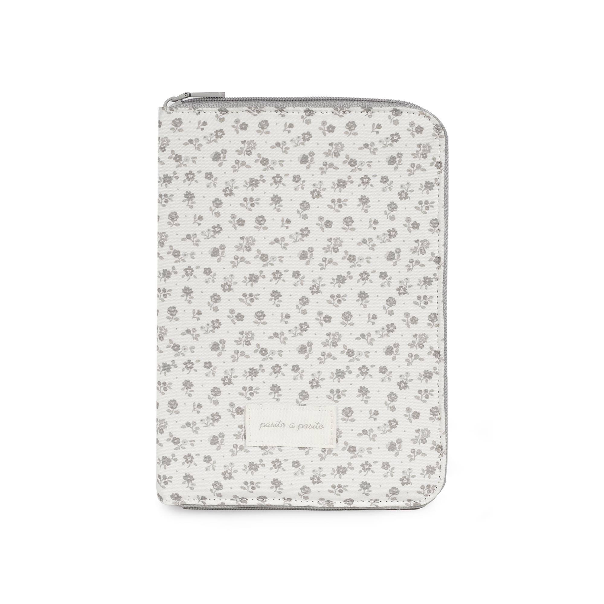 Imagem 0 de Porta-documentos Little Bloom Flor Cinzento