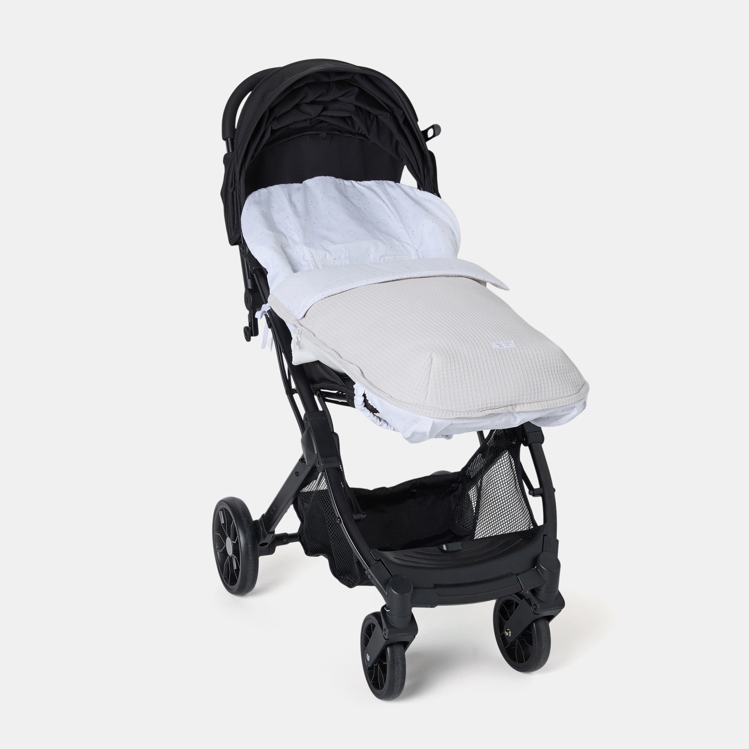 Saco de Cadeira Universal Waffle Estrelas Fecho de Correr Lateral Cinzento-1