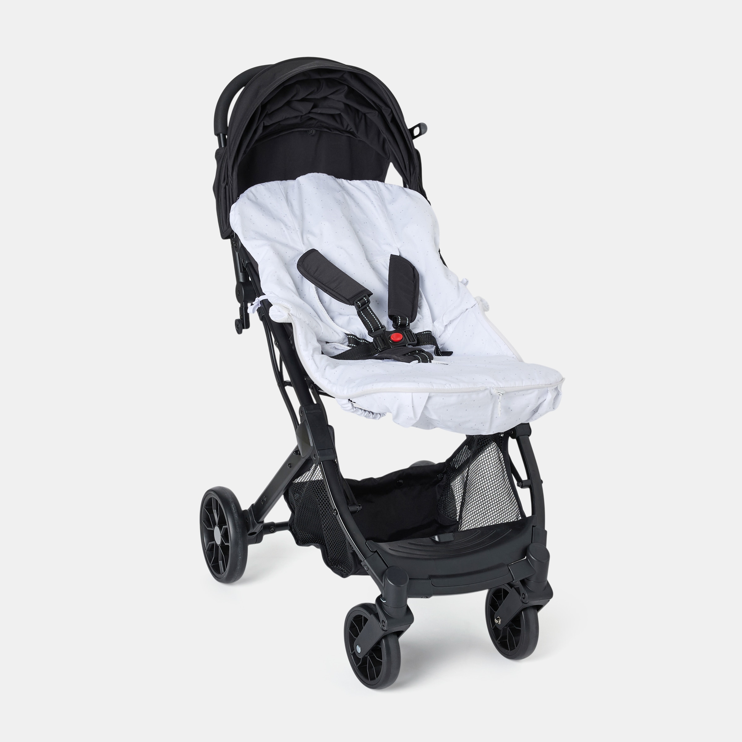 Saco de Cadeira Universal Waffle Estrelas Fecho de Correr Lateral Cinzento-2
