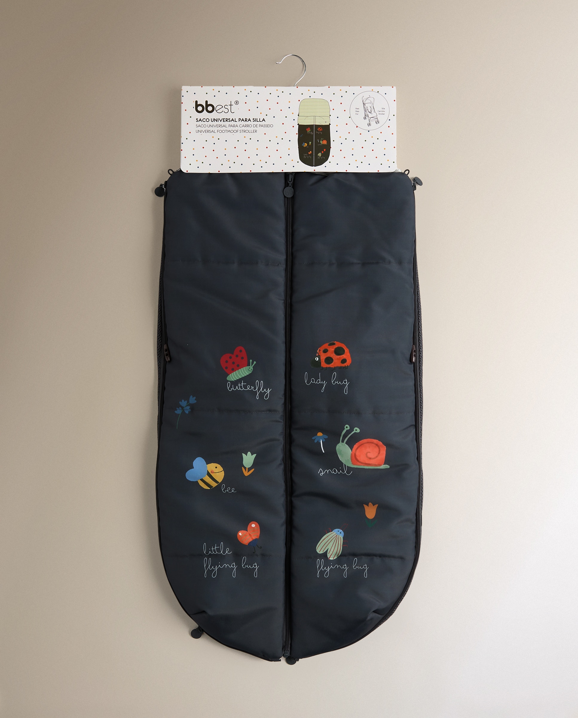 Saco Técnico de Inverno para Cadeira Little Bugs Cinzento-escuro-6