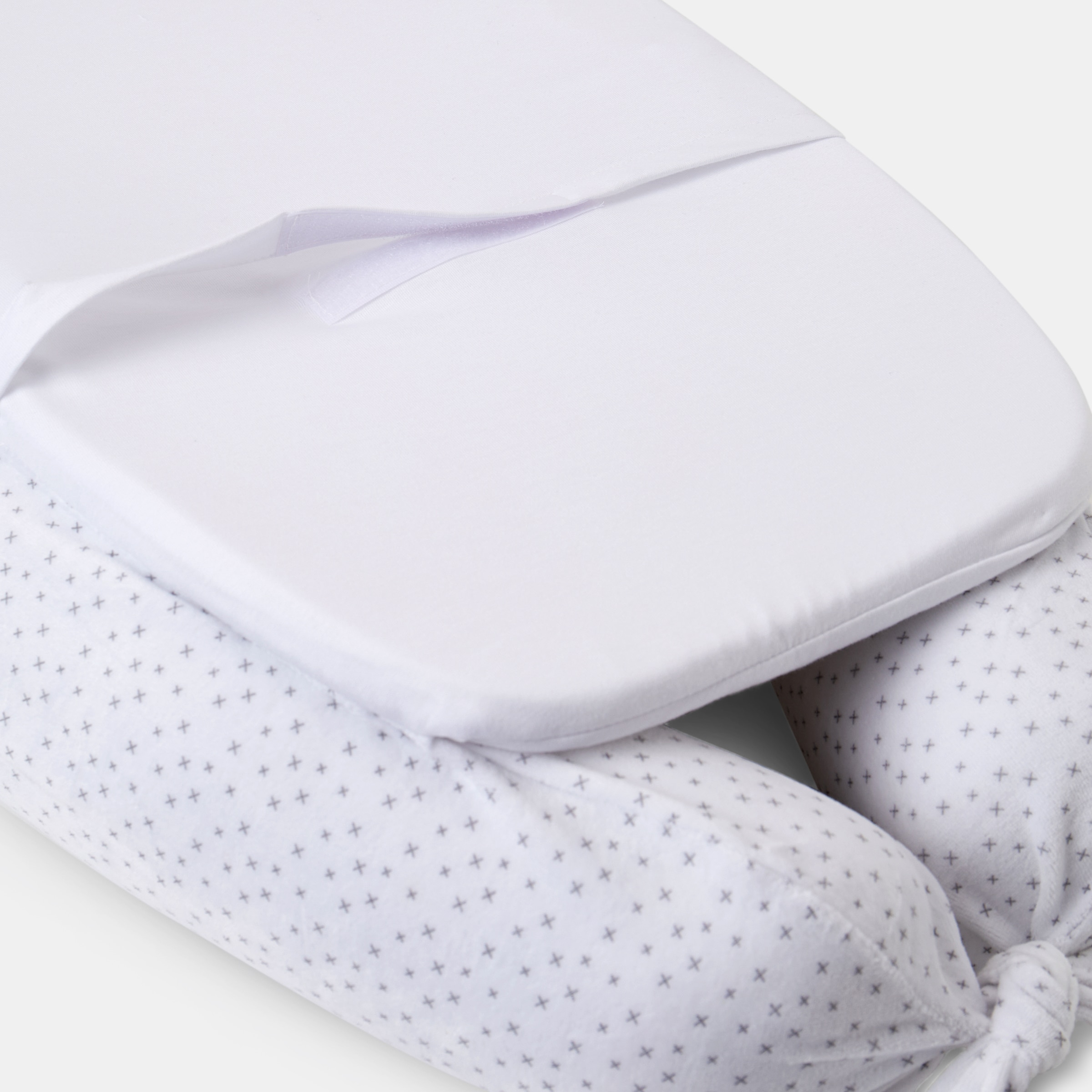 Berço Co-sleeping New Born Velour Branco-3