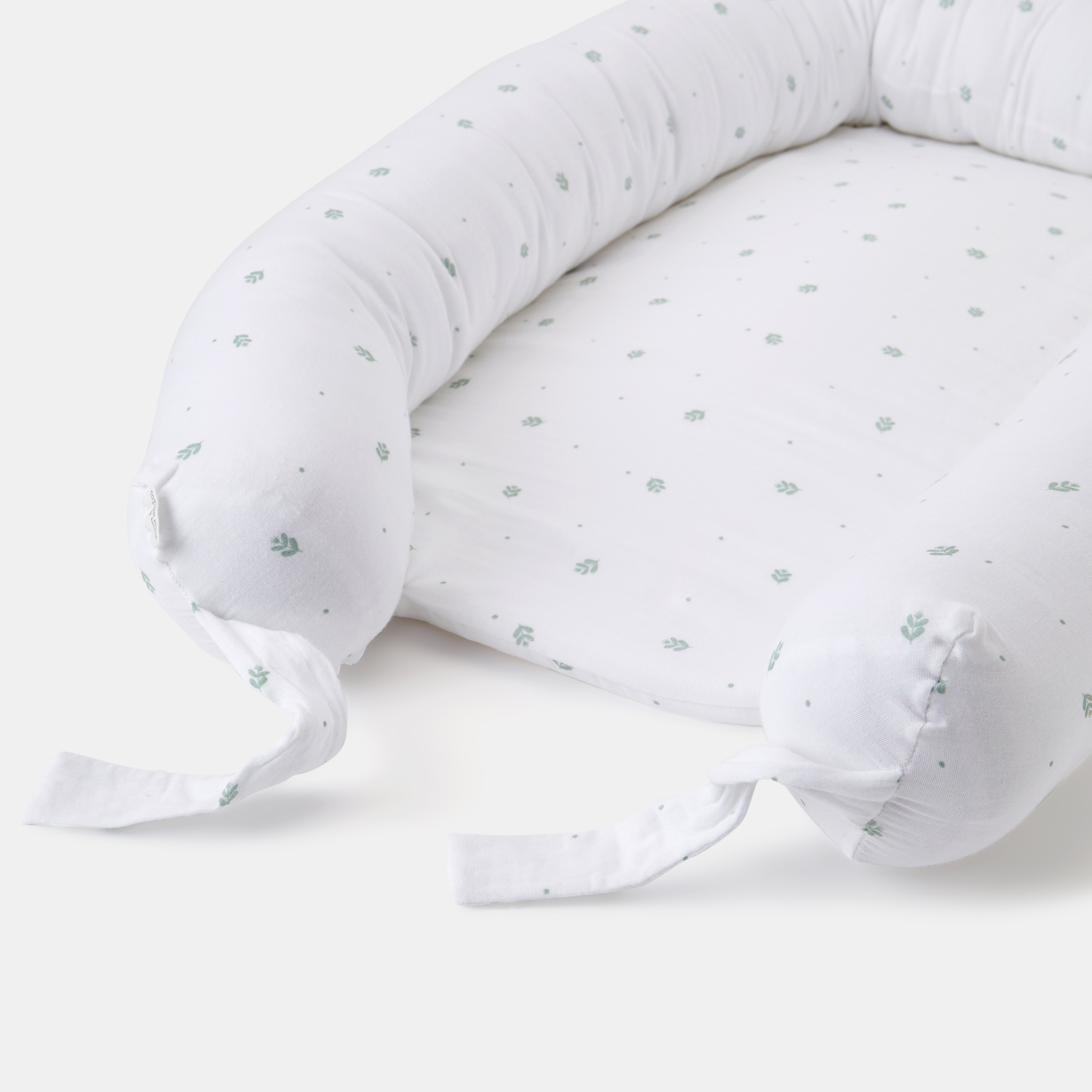 Nido colecho Cotton Juice Baby Home Muselina estampada doble capa New Born Blanco Blanco-2