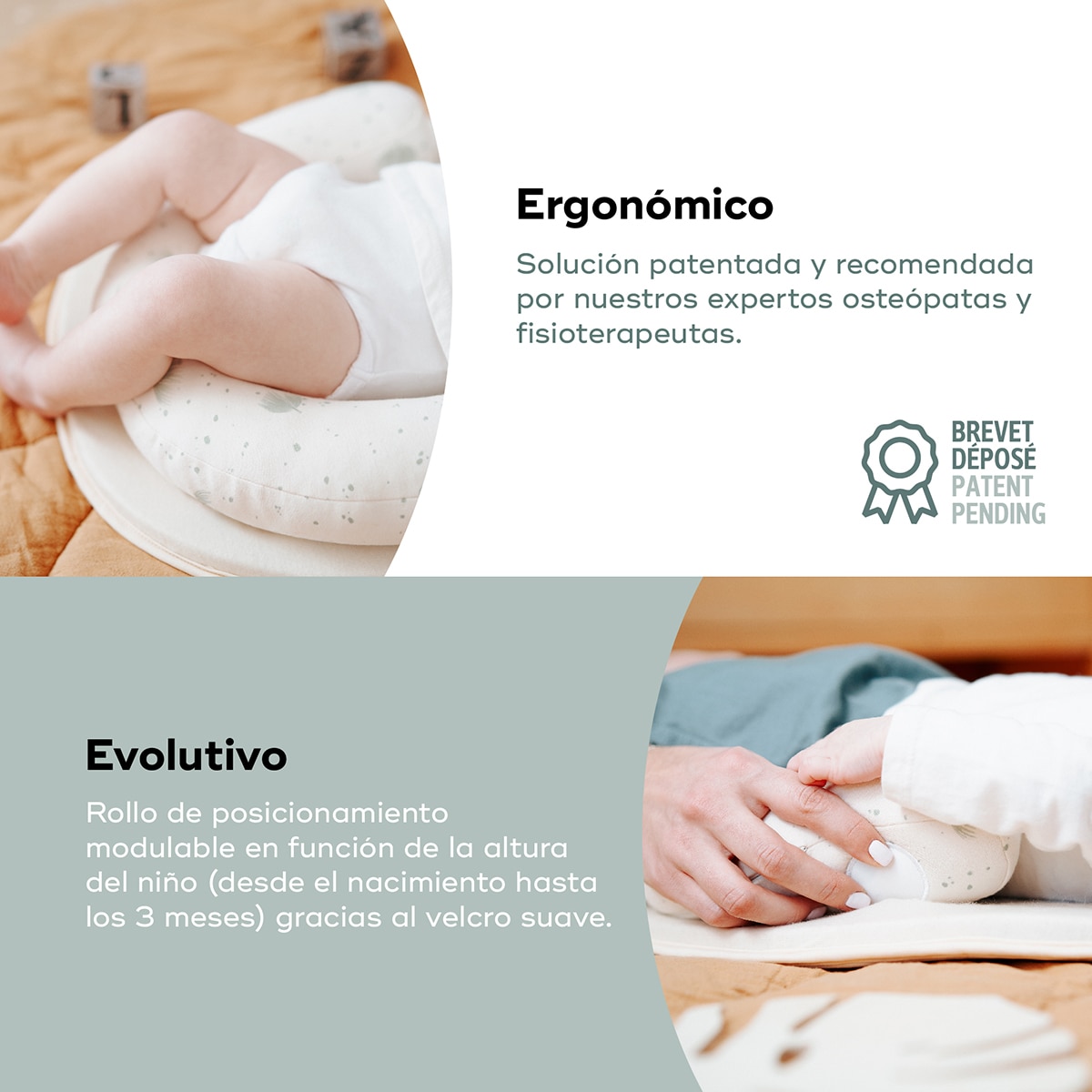Soporte ergonómico Babymoov Cosydream Fresh - Crema Crema-6