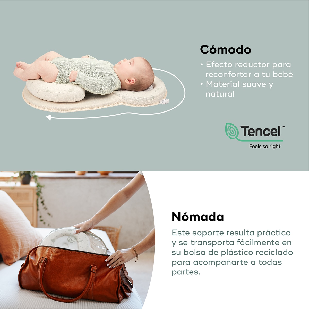 Soporte ergonómico Babymoov Cosydream Fresh - Crema Crema-7