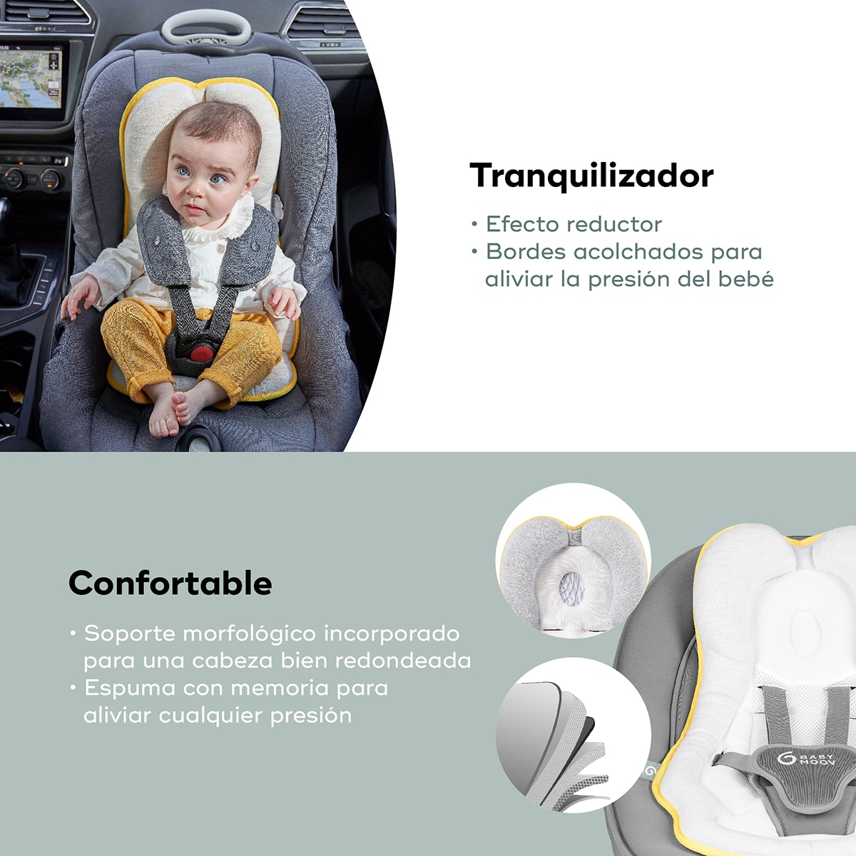 Almofada Redutora Universal Cosymorpho Fresh Cinzento-claro-4