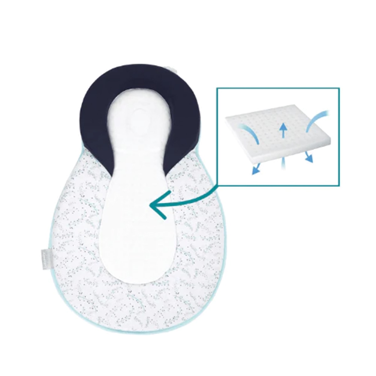 Soporte ergonómico Babymoov Cosydream Fresh - Azul marino Azul marino-2