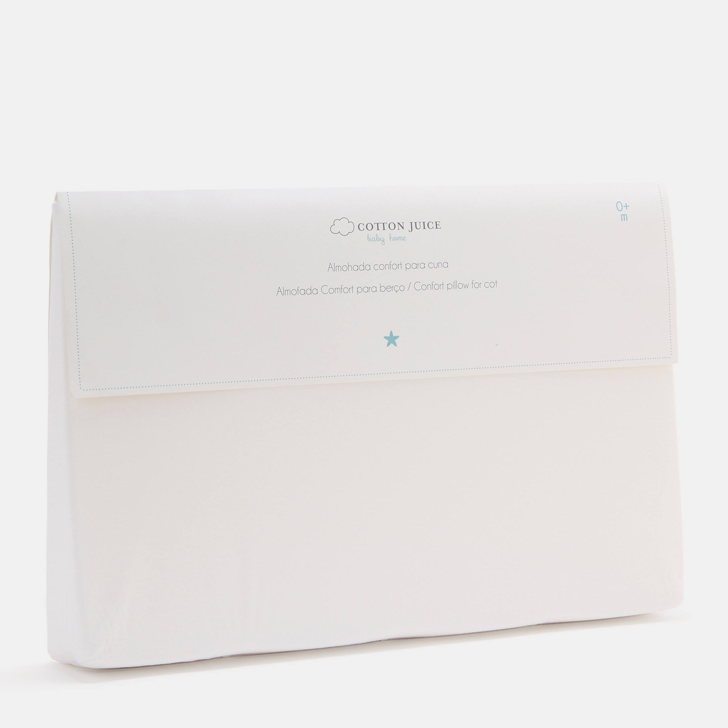 Almohada confort cuna Cotton Juice Blanco Blanco-5
