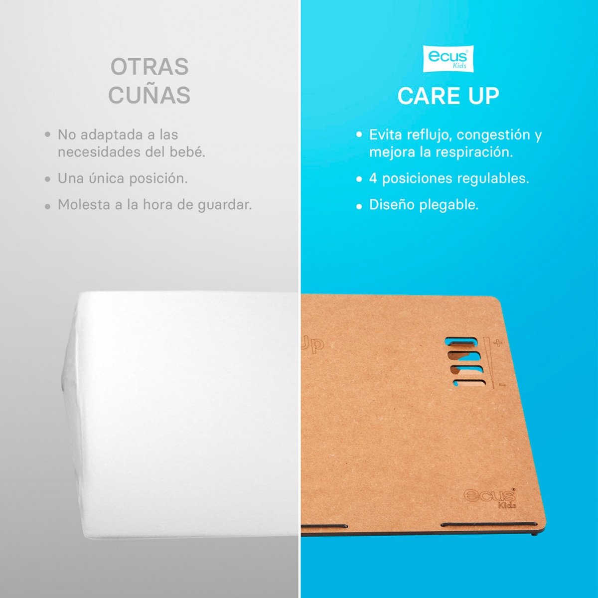 Cuña elevable Ecus Kids Care Up (disponible en varias medidas) Marrón oscuro Marrón oscuro-5
