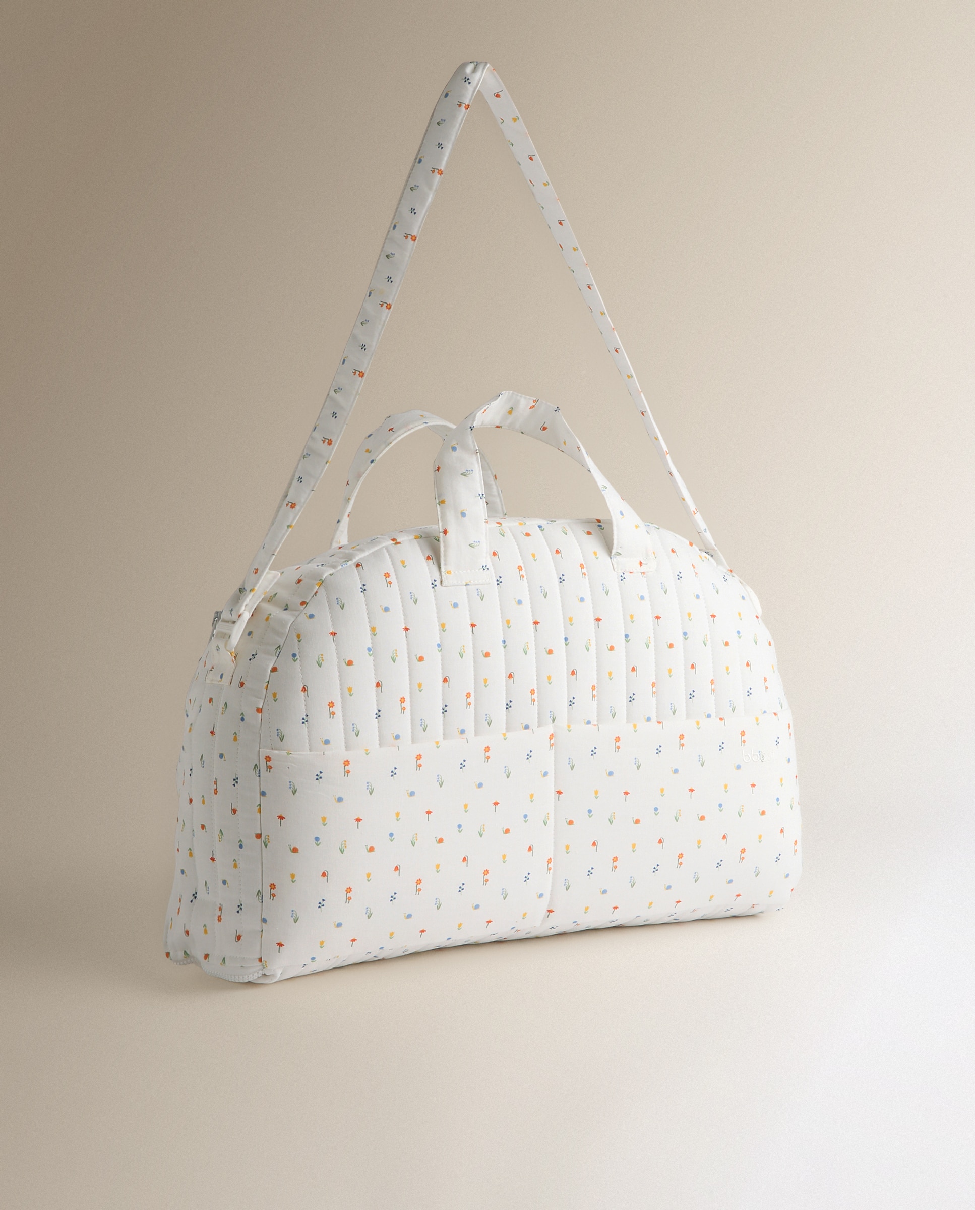 Nido colecho Bbest estampado Little Bugs portatil - Blanco Blanco-1