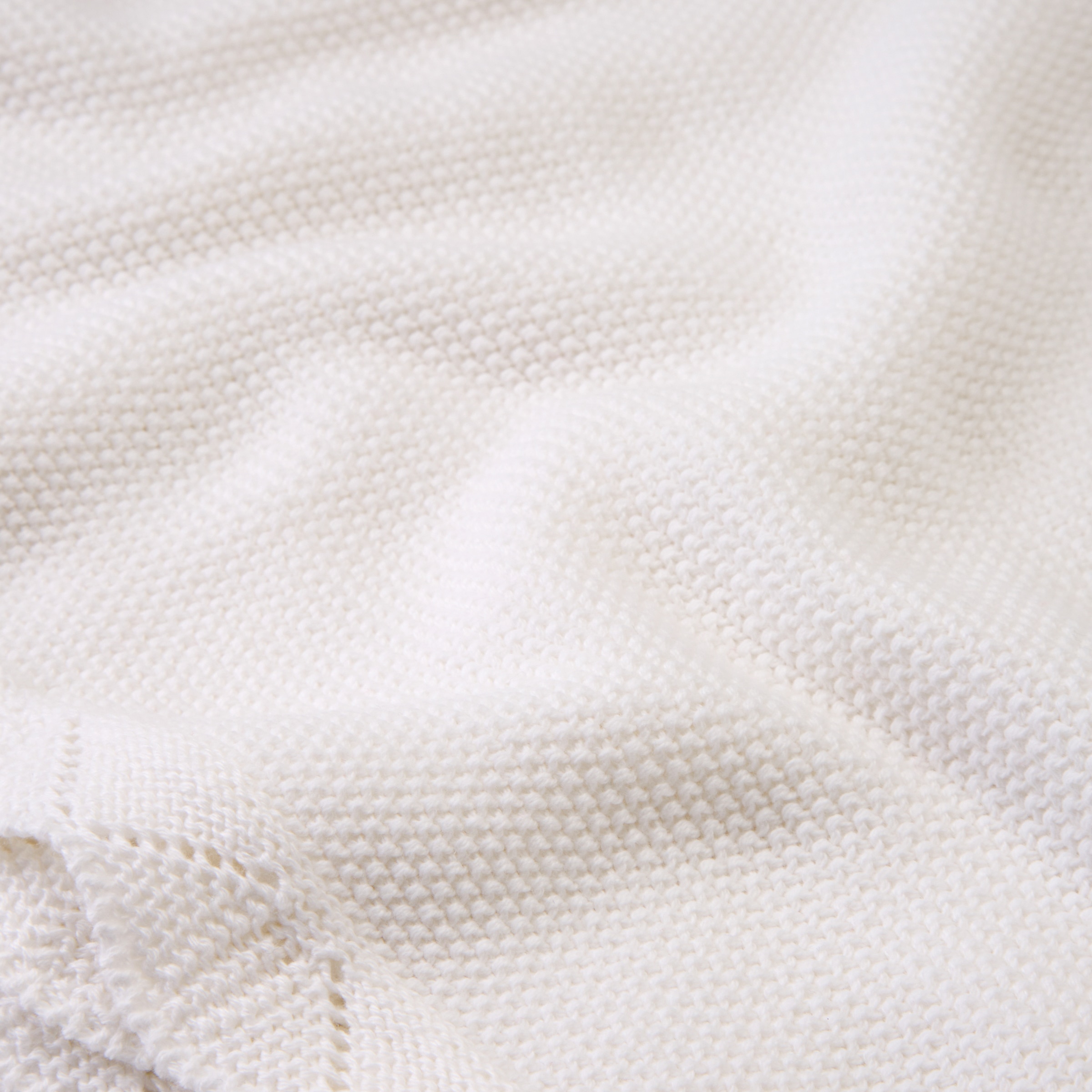Manta com Pelo e Tricot Urso Branco-3