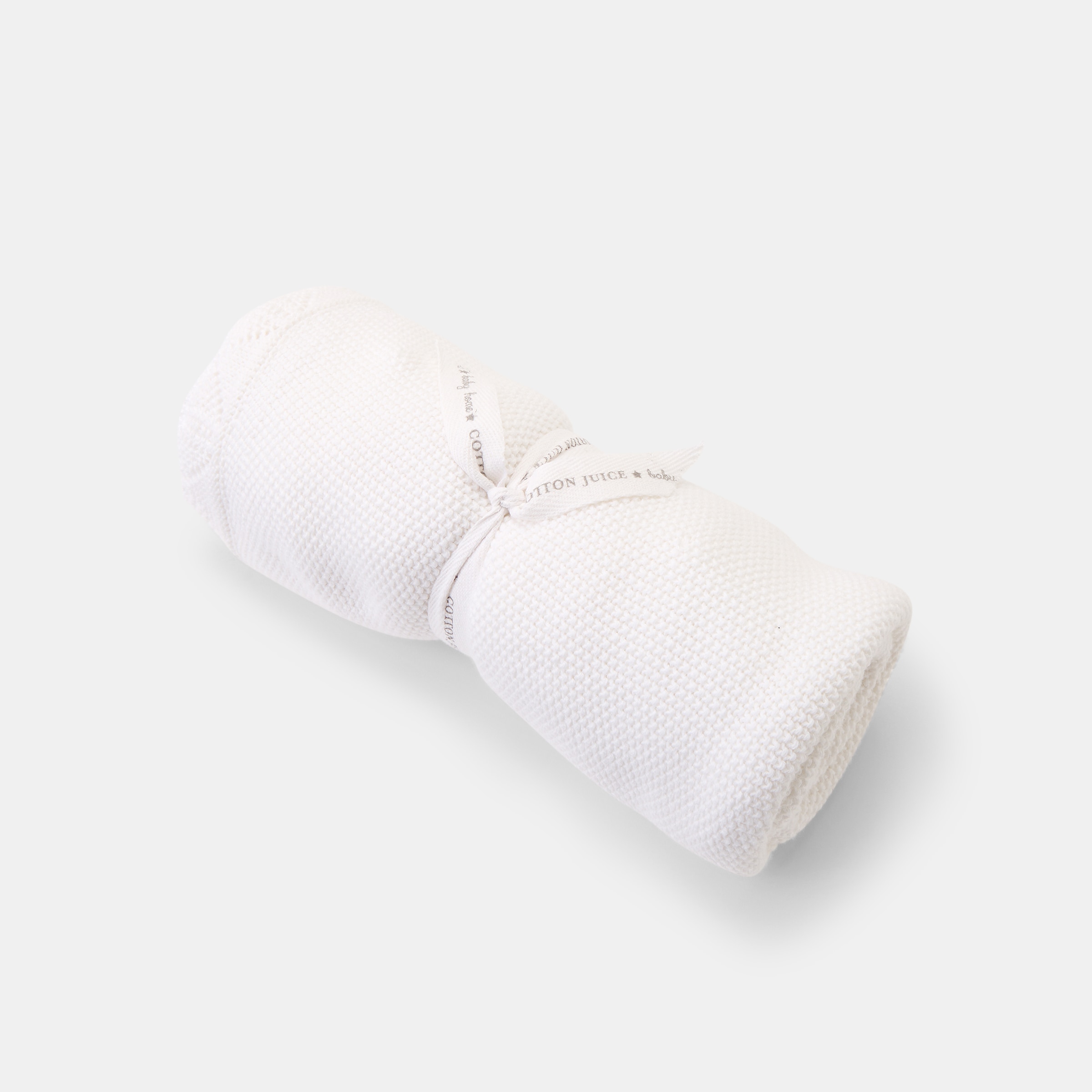 Manta com Pelo e Tricot Urso Branco-4