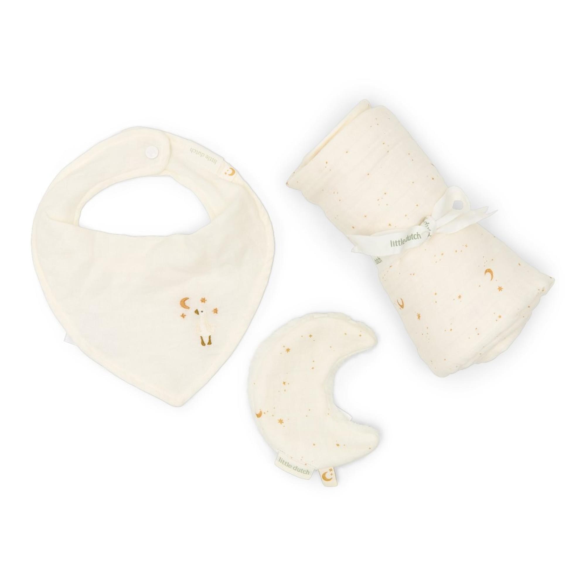 Caja regalo bebé Little Dutch Moon & Stars Newborn Natural - Crudo Crudo-1