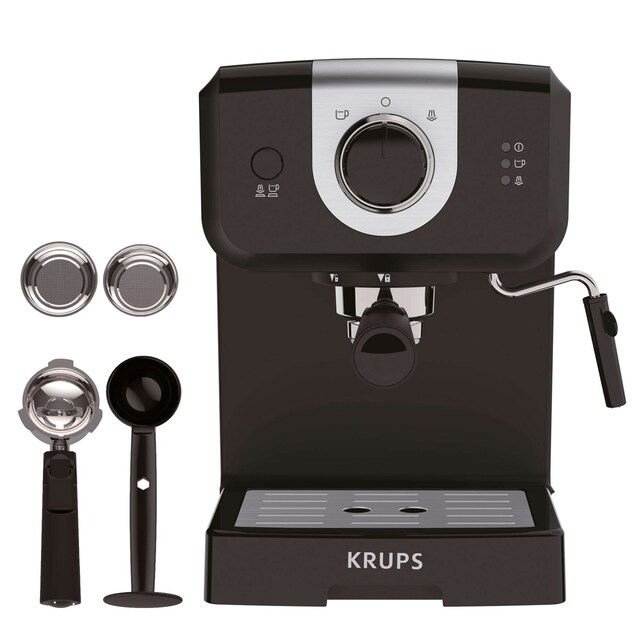 Imagen 0 de Cafetera espresso manual Krups XP3208 Opio 15 bares de presión y espumador de leche