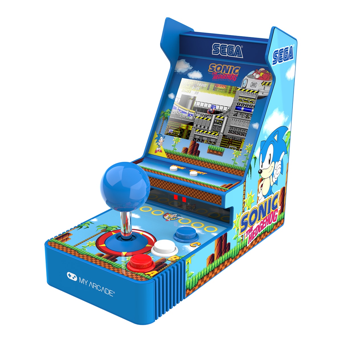 Imagen 0 de Mini consola portátil con joystick de control Sonic The Hedgehog