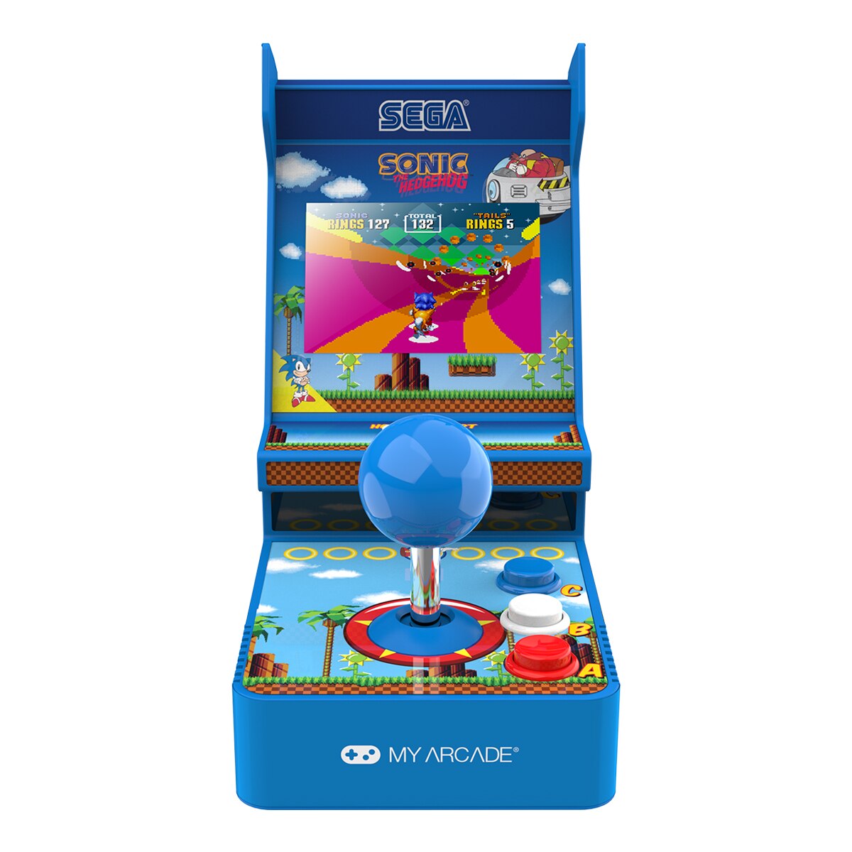Imagen 3 de Mini consola portátil con joystick de control Sonic The Hedgehog