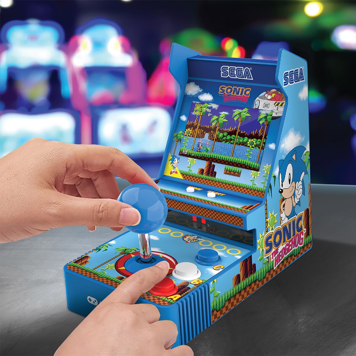 Imagen 10 de Mini consola portátil con joystick de control Sonic The Hedgehog