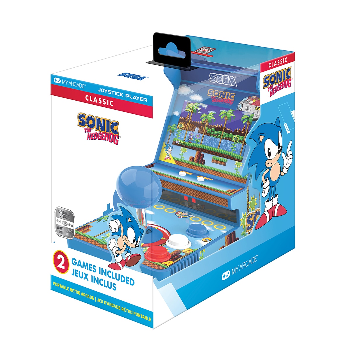 Imagen 11 de Mini consola portátil con joystick de control Sonic The Hedgehog