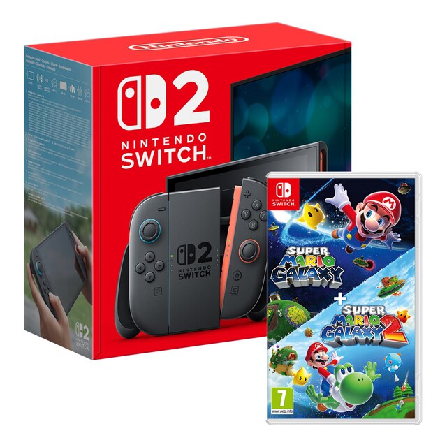 PACK Nintendo Switch 2 + Super Mario Galaxy + Super Mario Galaxy 2