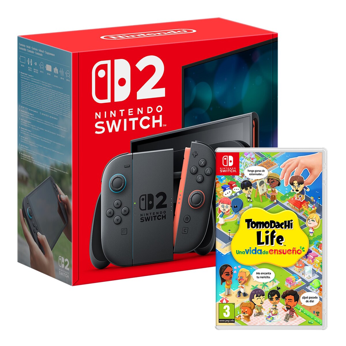 Imagen 0 de PACK Nintendo Switch 2 con bateria extraíble + Tomodachi Life