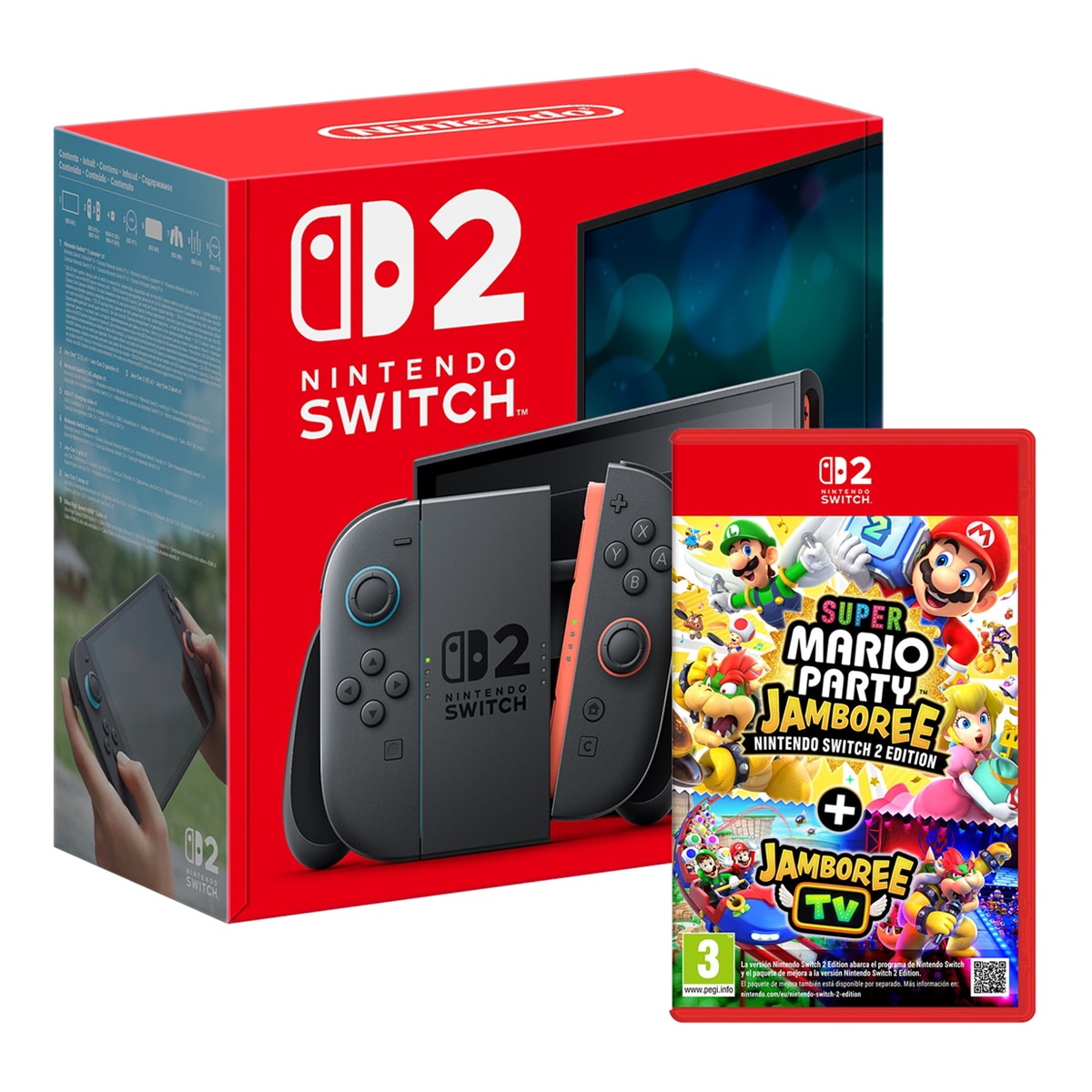 Imagen 1 de PACK Nintendo Switch 2 + Super Mario Party Jamboree