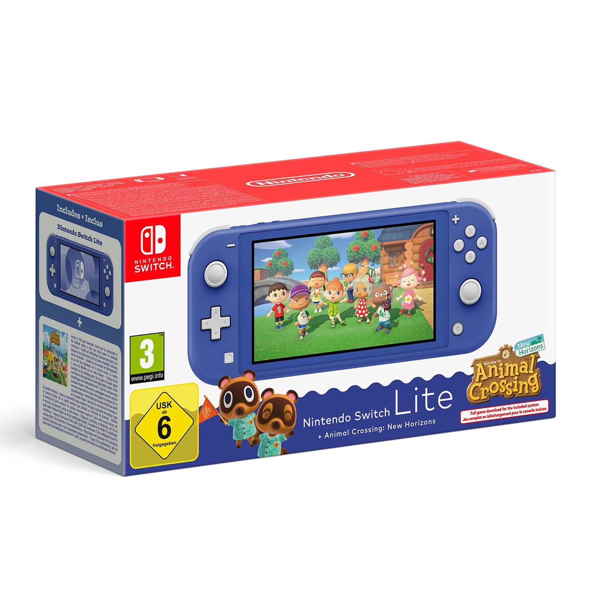 Nintendo Switch Lite Azul + Animal Crossing New Horizons