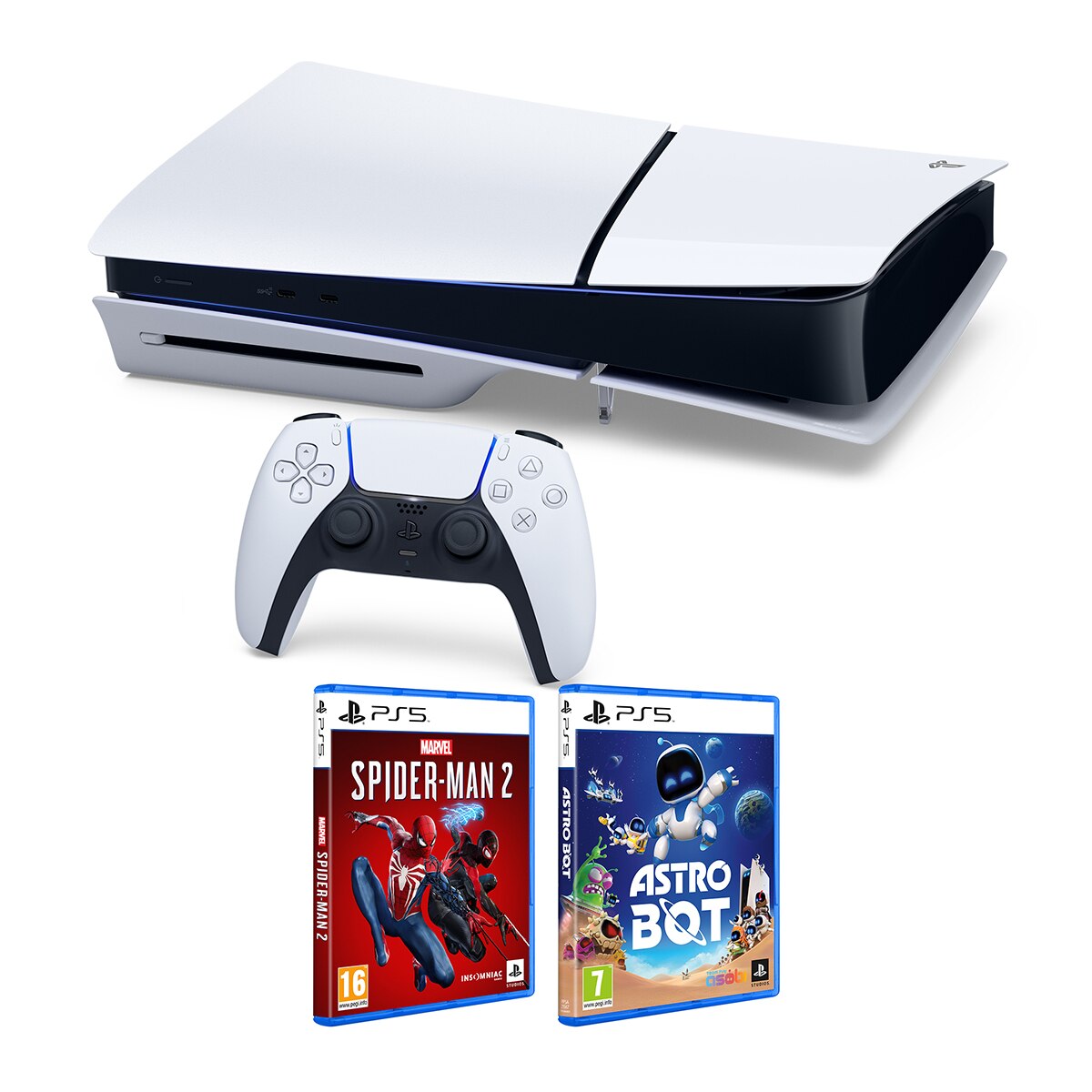 Pack PlayStation 5 + Marvel´s Spiderman + Astrobot 2
