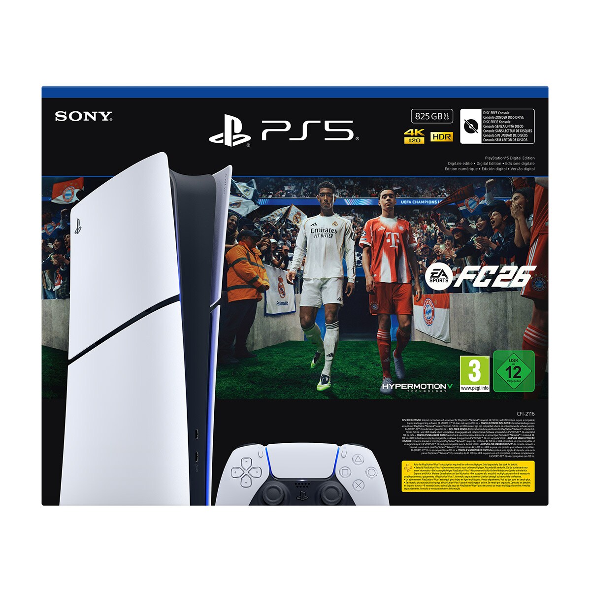 Consola PlayStation 5 Digital Edition - 1Tb | Blanco + EA FC 26