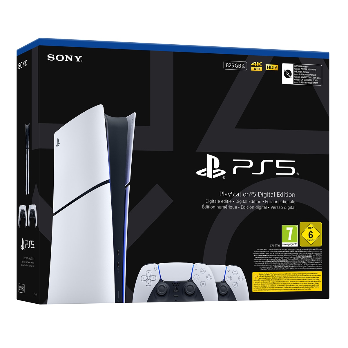 Imagen 0 de PlayStation 5 digital + 2 mandos DualSense
