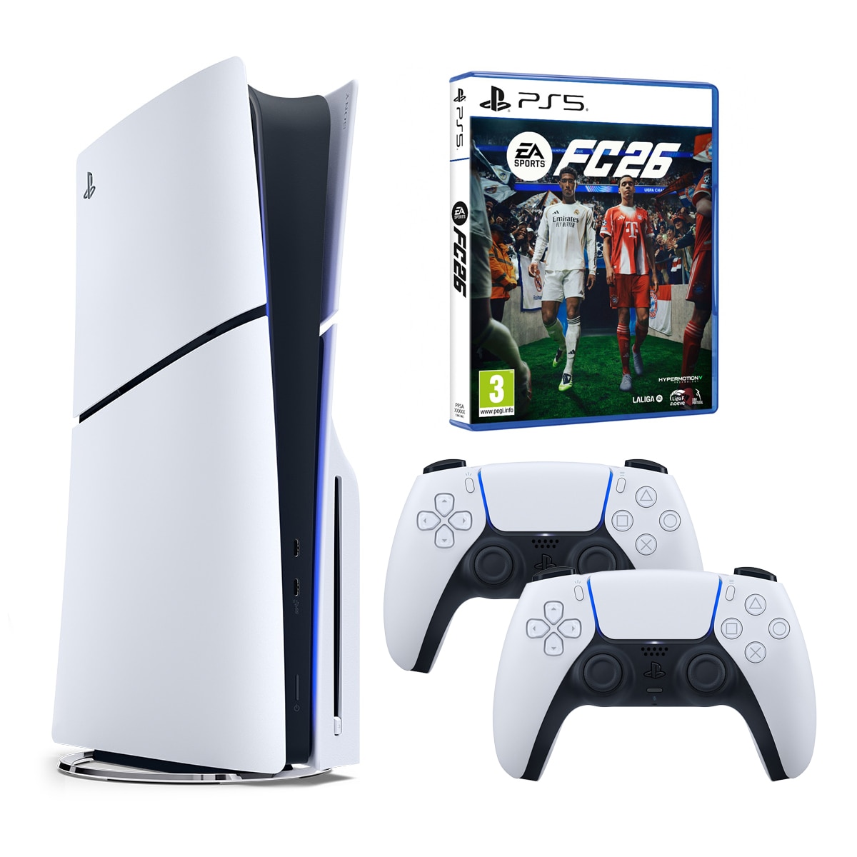 PACK Consola PlayStation 5 + EA Sports FC26 + Mando Inalámbrico DualSense.
