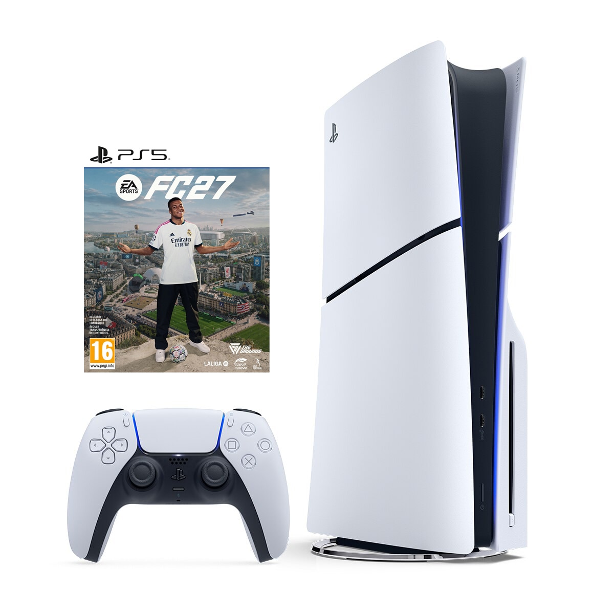 Imagen 1 de PACK PlayStation 5 + mando inalámbrico + EA Sports FC27