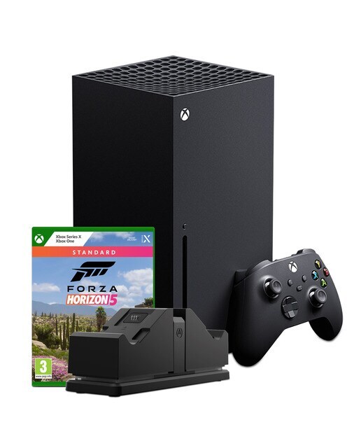 Xbox Series X + Dual Charging Station Black + Forza Horizon 5
